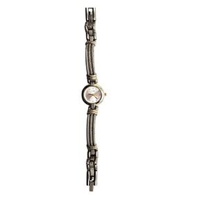 Vintage Lorus Ladies Watch Silver Tone Band Round Face Elegant Dress‎ Wristwatch